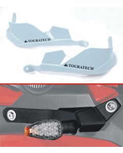 Hand protectors for Ducati Multistrada 1200 up to 2014 *white* for original handlebar – supplied with LED indicator set