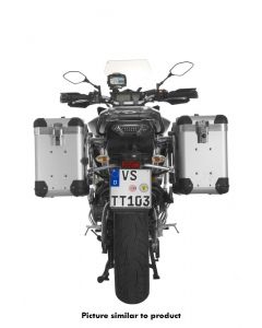 ZEGA Pro aluminium pannier system "And-S" 38/38 litres with stainless steel rack for Yamaha MT-09 Tracer (2015-2017)